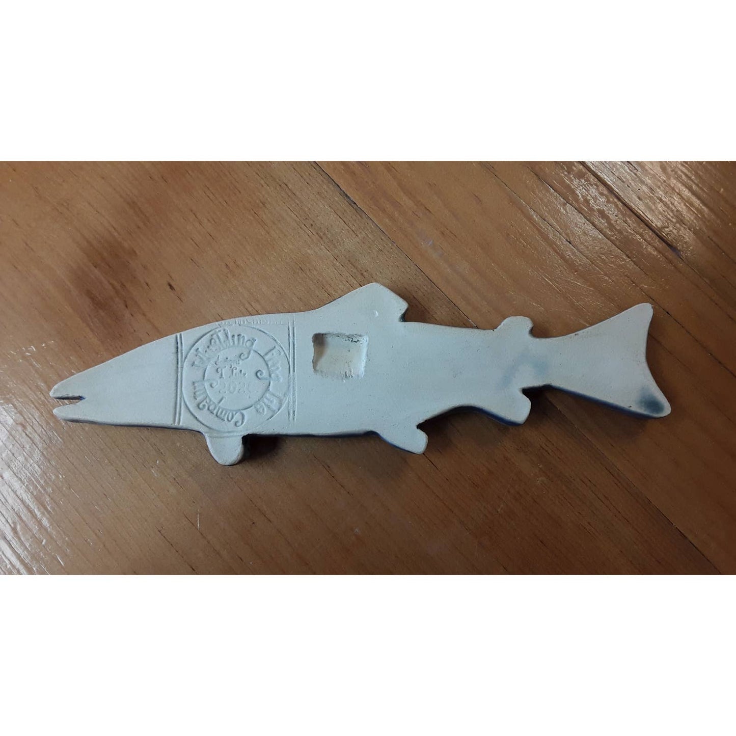 Atlantic Salmon Art Tile: Leaf Green glaze