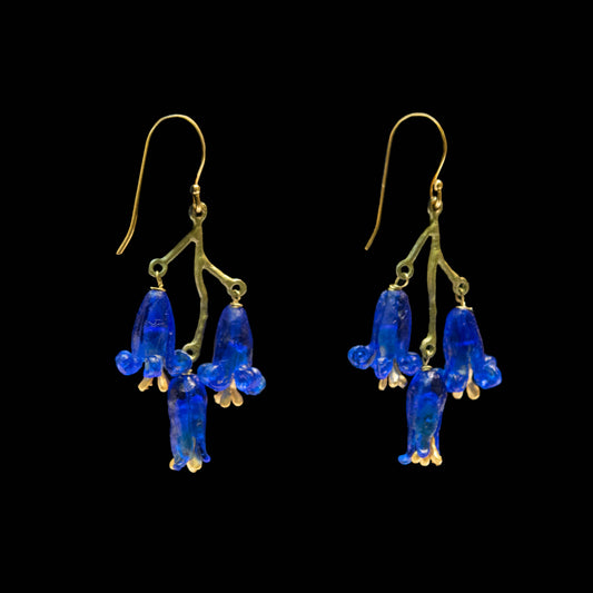 English Bluebells Wire Earrings