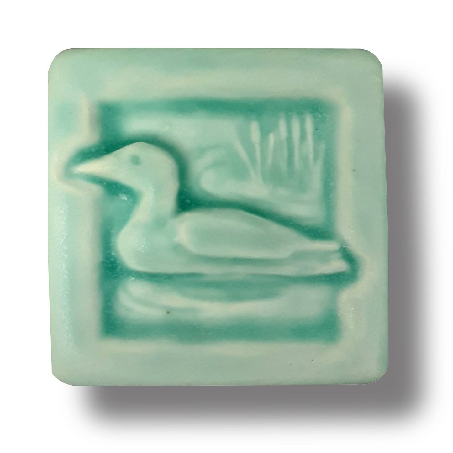 Loon Art Tile 2x2" Water Bird Pond theme Nature decor Birds: Freshwater glaze