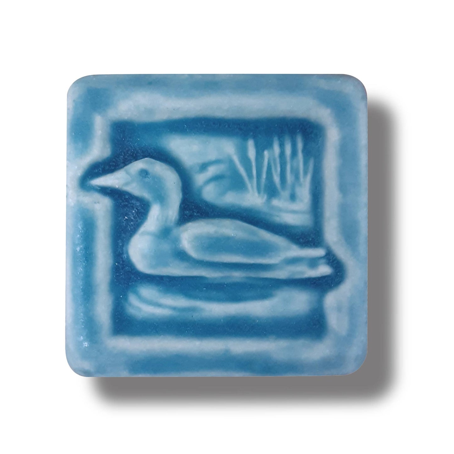 Loon Art Tile 2x2" Water Bird Pond theme Nature decor Birds: Freshwater glaze
