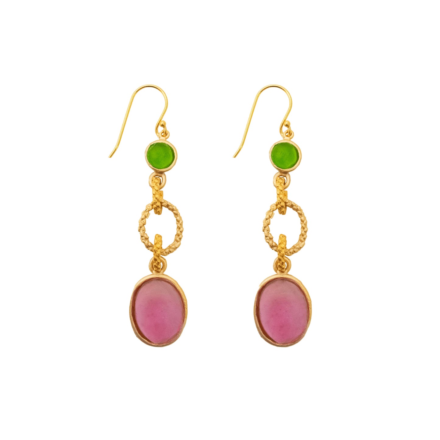 Neo-Baroque Long Wire Earrings