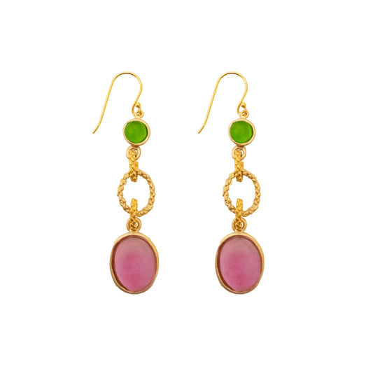 Neo-Baroque Long Wire Earrings