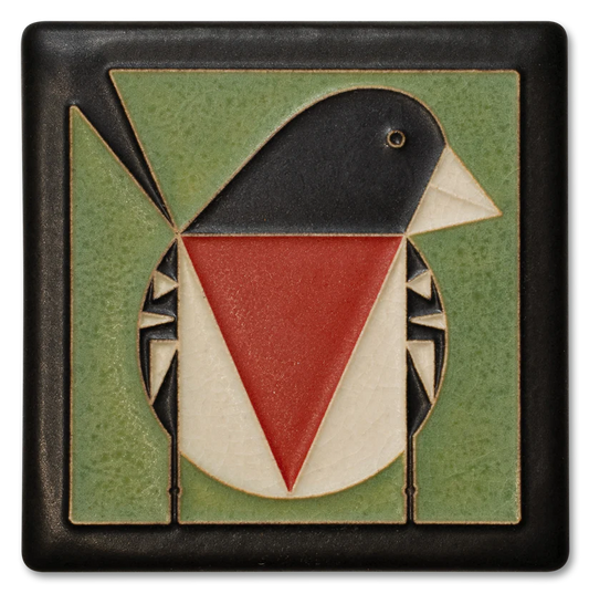 4x4 Rose-Breasted Grosbeak Tile