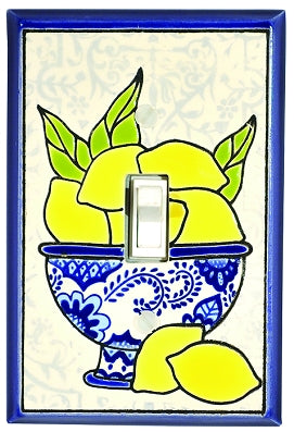 Single Ceramic Switchplate - Lemons