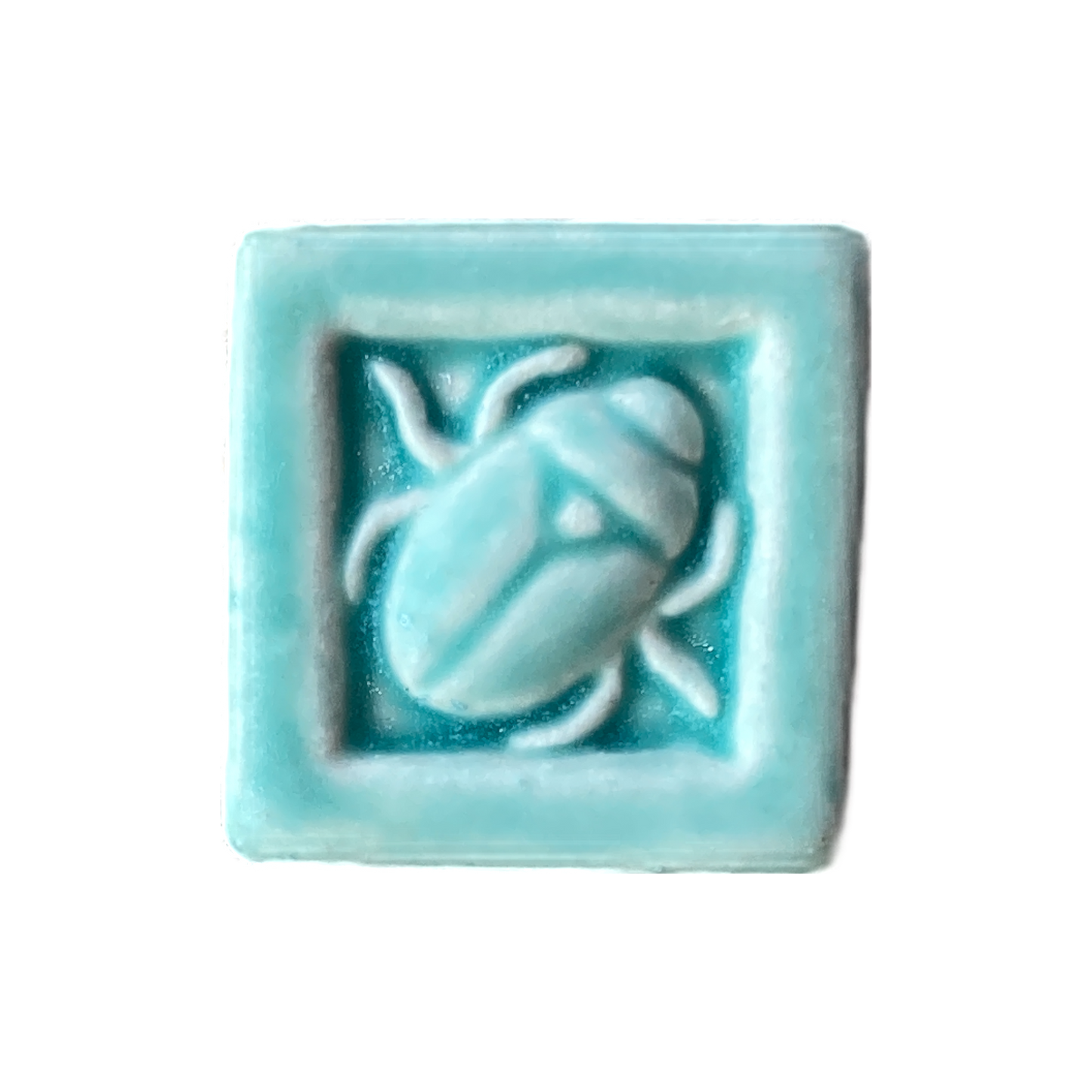 Scarab Tile 2x2 - Bermuda Green Glaze