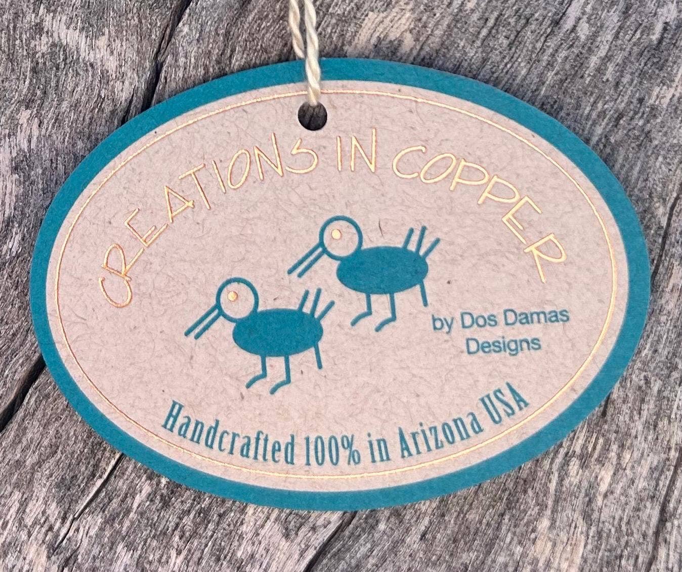 Ladybug Copper Christmas Ornament