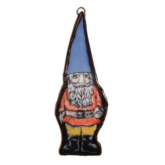Garden Gnome Blue | Glass  | Ornament