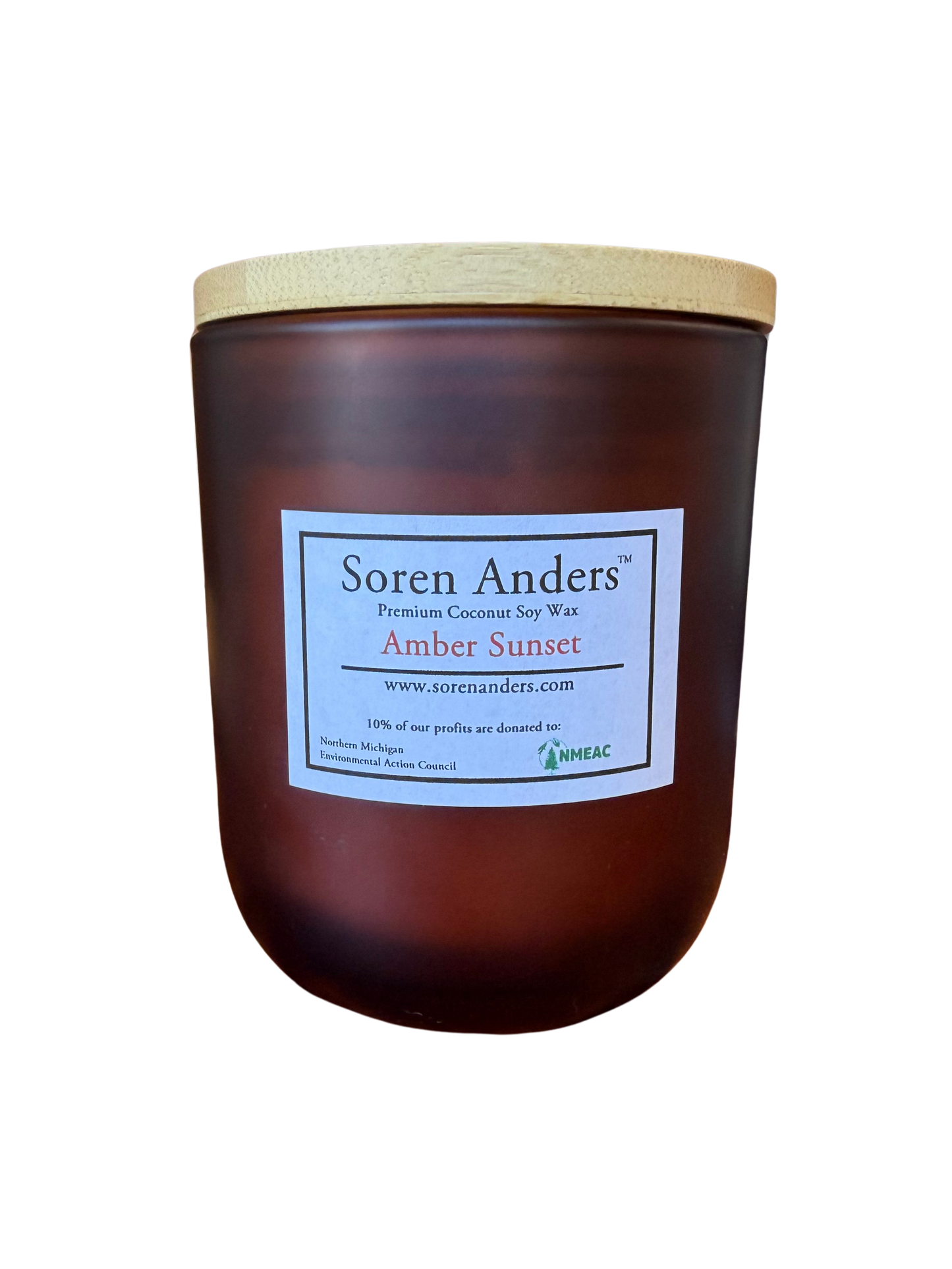 Amber Sunset Wood Wick Candle