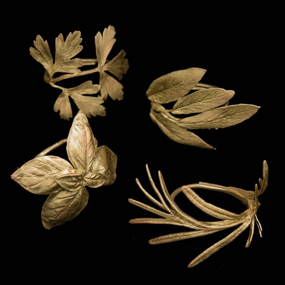 Italian Herb - Assorted Napkin Rings - Set of 4