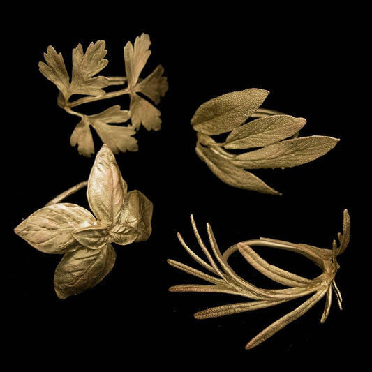 Italian Herb - Assorted Napkin Rings - Set of 4