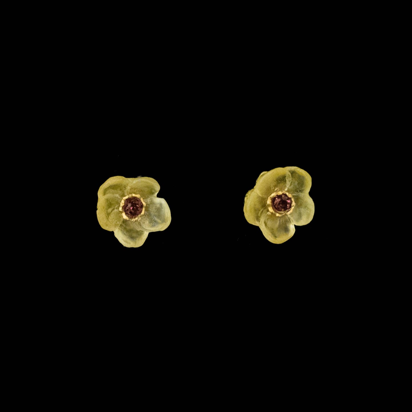 French Bouquet Stud Earrings - Yellow