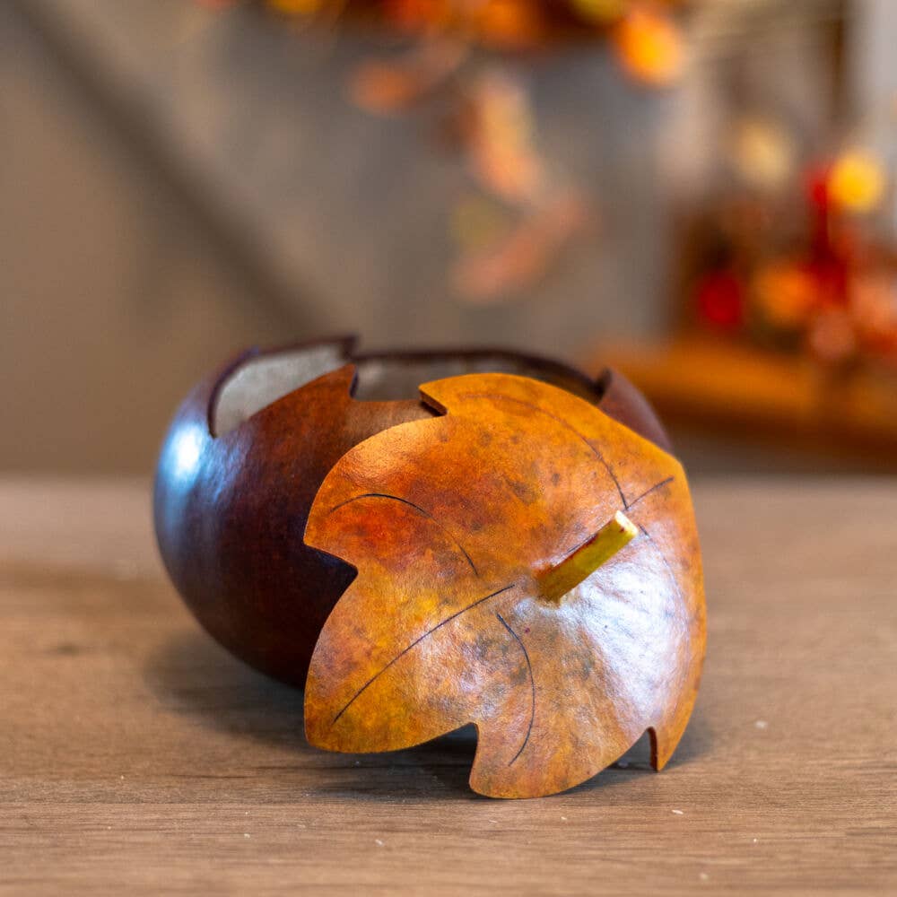 Hand-Crafted Gourd - Treasure Box - Artisan Decor