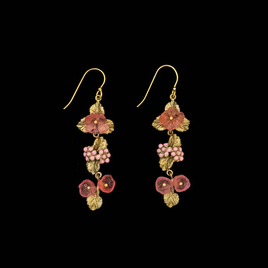 Lantana Dangle Wire Earrings