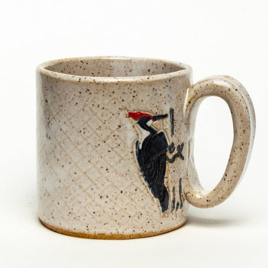 Woodpecker Design Handmade, in Ohio, Ceramic White 10oz