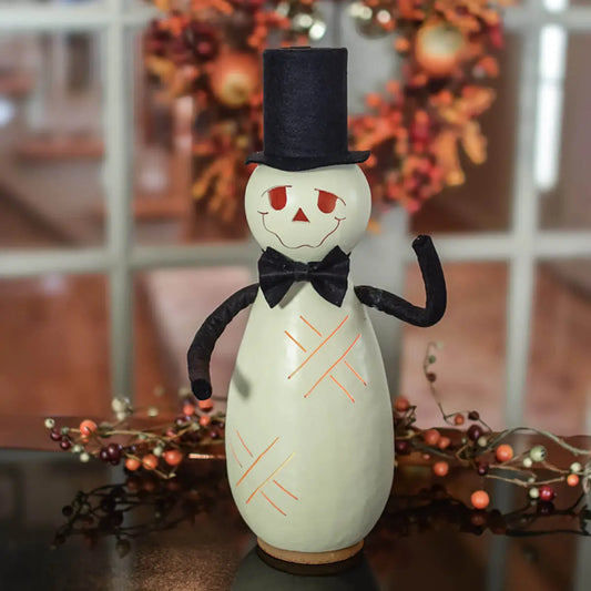 Hand-Crafted Mummy Gourd Luminary - Maverick Small