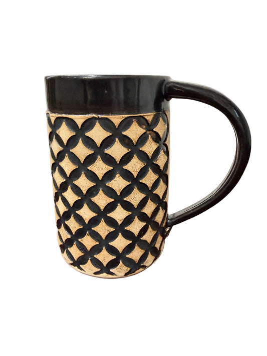 Lattice Black & White Mug