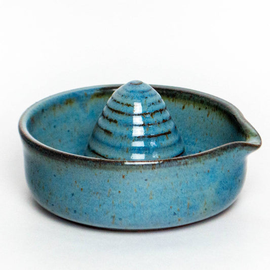 Ceramic Juicer - Handmade Stoneware Clay - Dark Blue