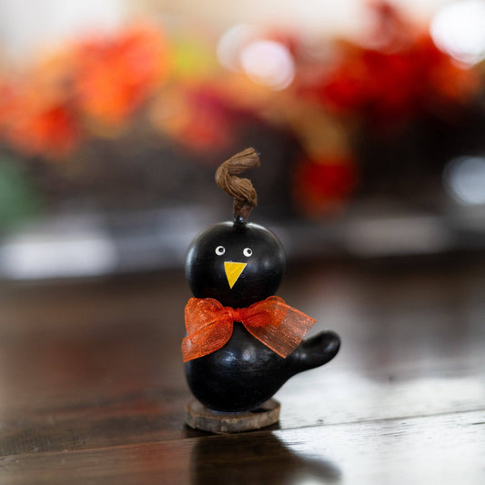 Lil Crow Gourd - Fall Decor