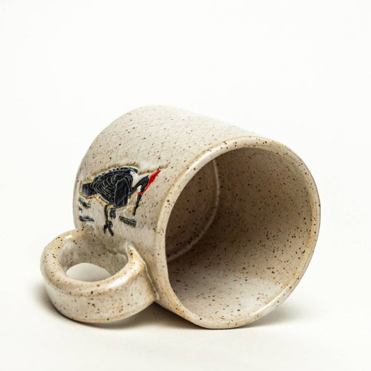 Woodpecker Design Handmade, in Ohio, Ceramic White 10oz