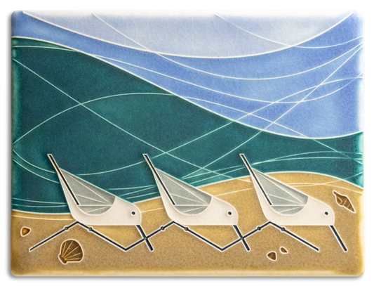 Beach Birds Tile - 6x8