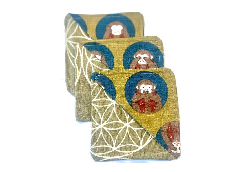 See, Hear, Speak No Evil Monkey Bookmarks