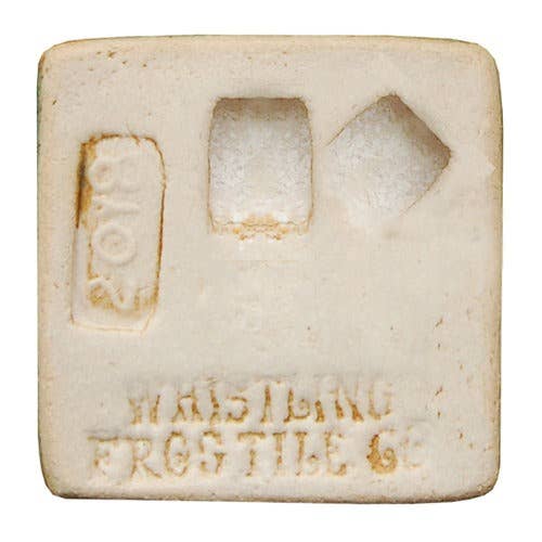 Handmade Bee Mini Art Tile: Leaf Green Glaze