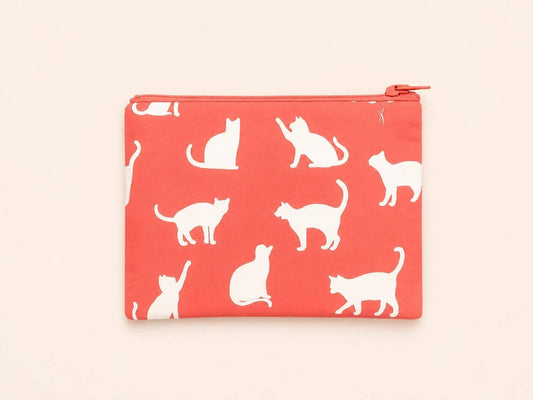 Multi-Functional Cat Fabric Zipper Pouch