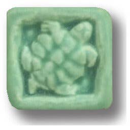 Turtle Art Tile: Leaf Green Glaze