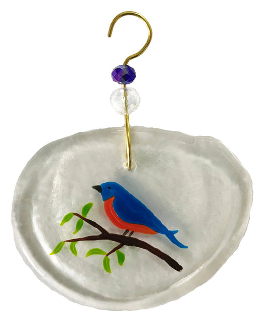 Ornament - Blue Bird on Branch