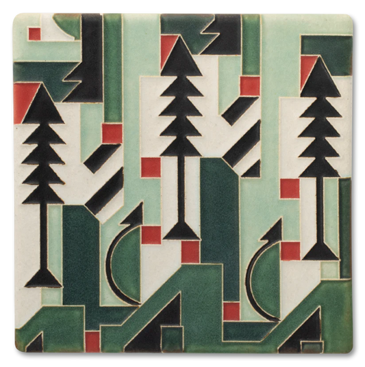 6x6 Cubist Christmas Tile