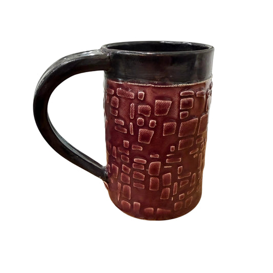 Dark Red Ceramic Mug