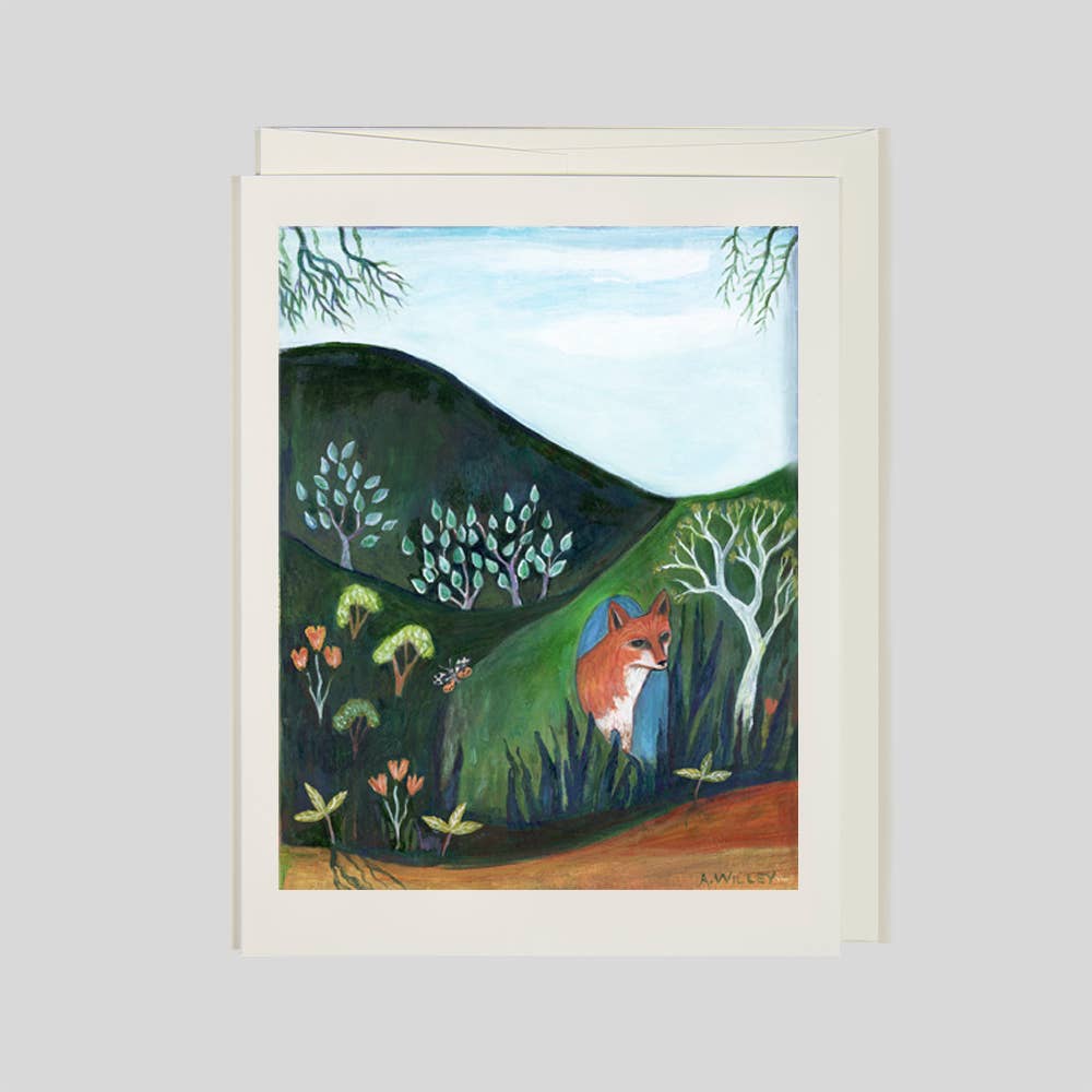 Greeting Card - Fox in the Glen