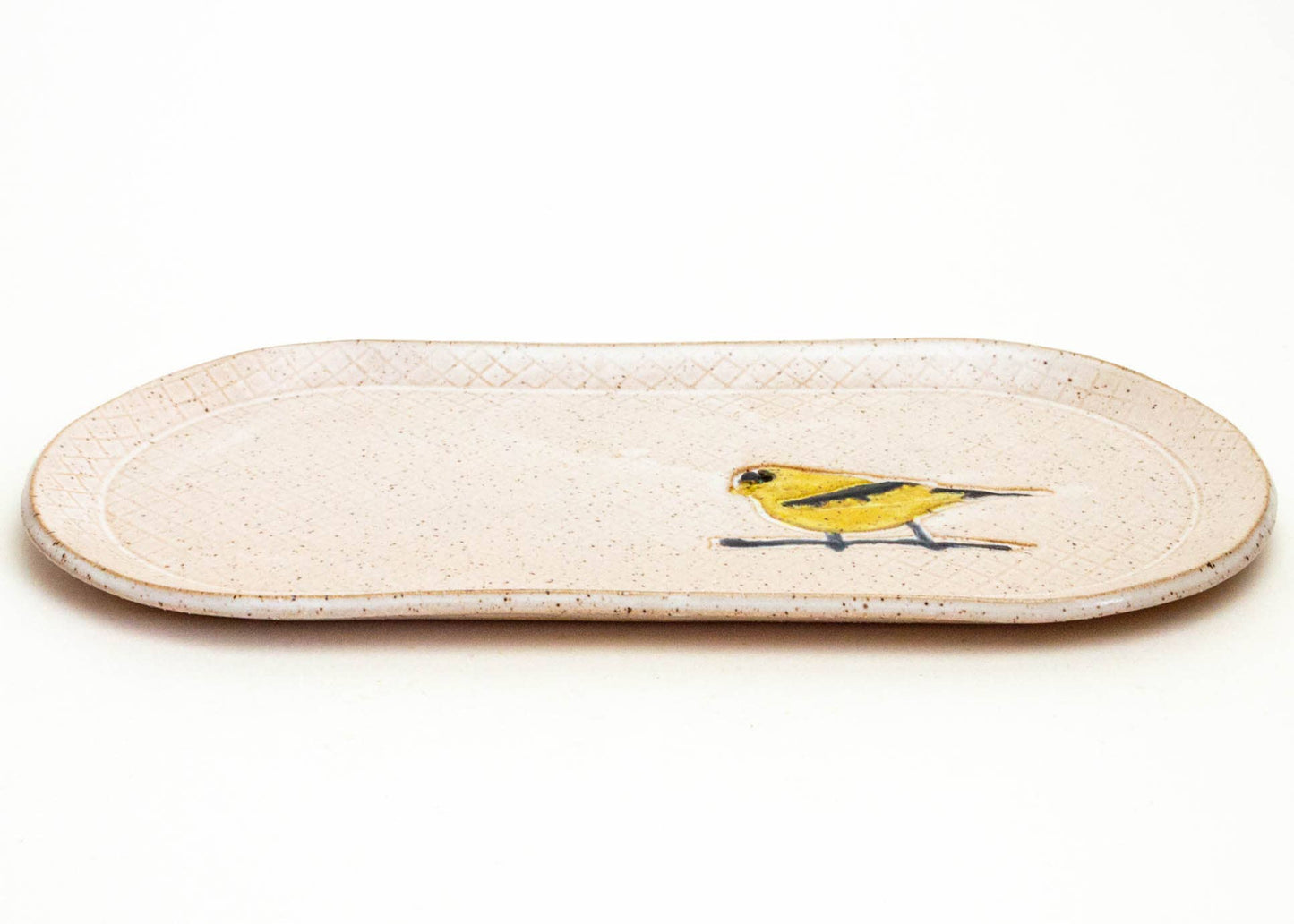 Goldfinch Design Handmade, in Ohio, Stoneware Platter 10"