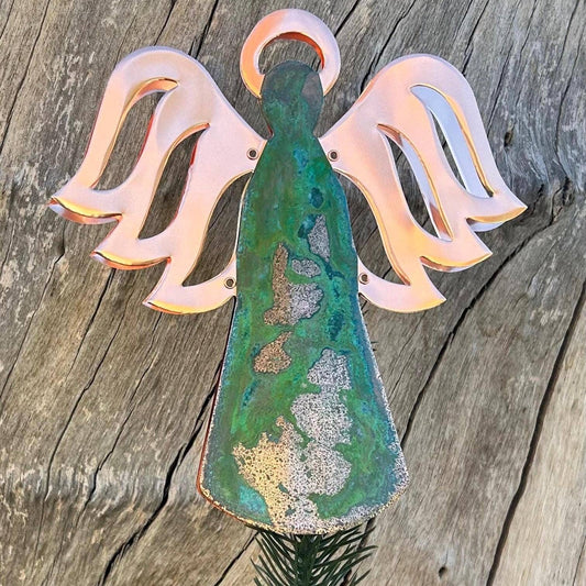 Angel Copper Christmas Tree Topper
