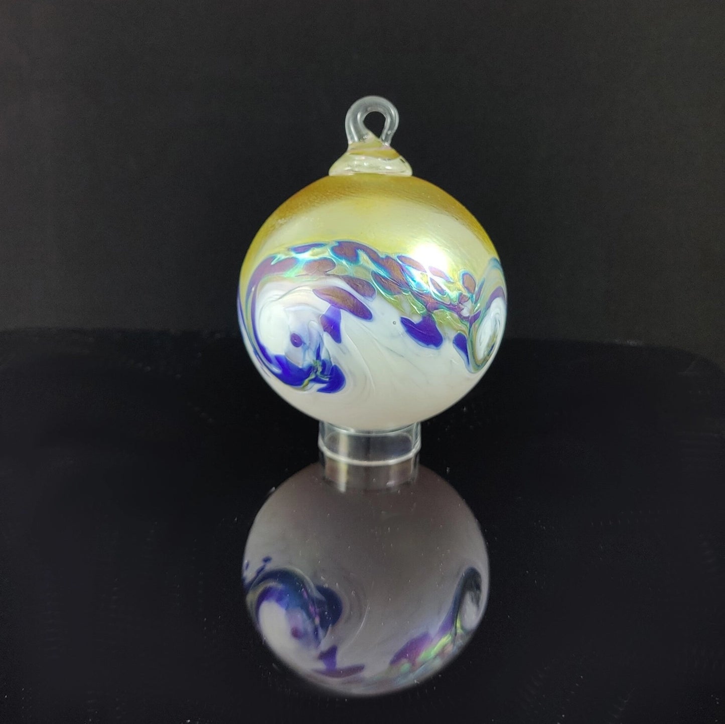 Storm Ornament - Blue Gold