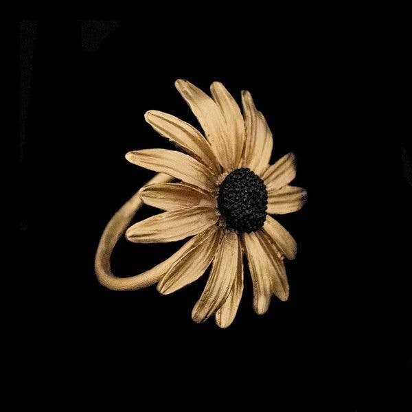 Black Eyed Susan Napkin Rings - Set of 4