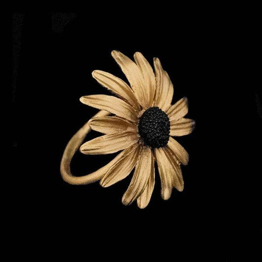 Black Eyed Susan Napkin Rings - Set of 4
