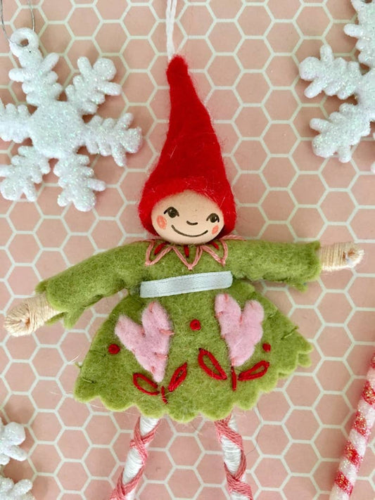 Glad Tidings Ornament: Green