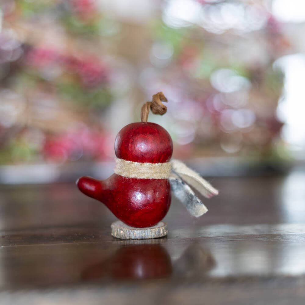 Hand-Crafted Gourd - Lil Red Birdie - Animal Decor