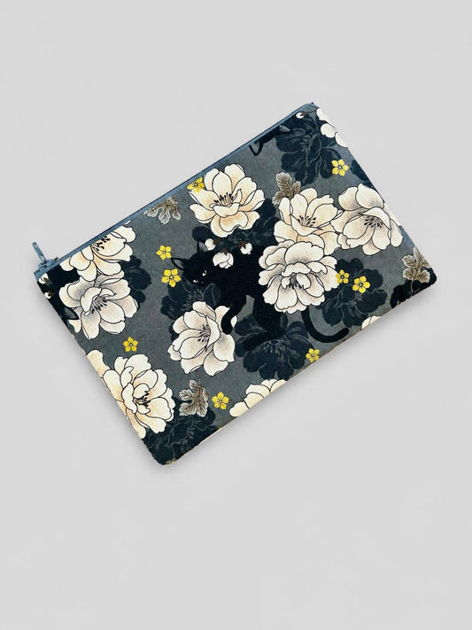Multi-Purpose Cat Design Fabric Zipper Pouch