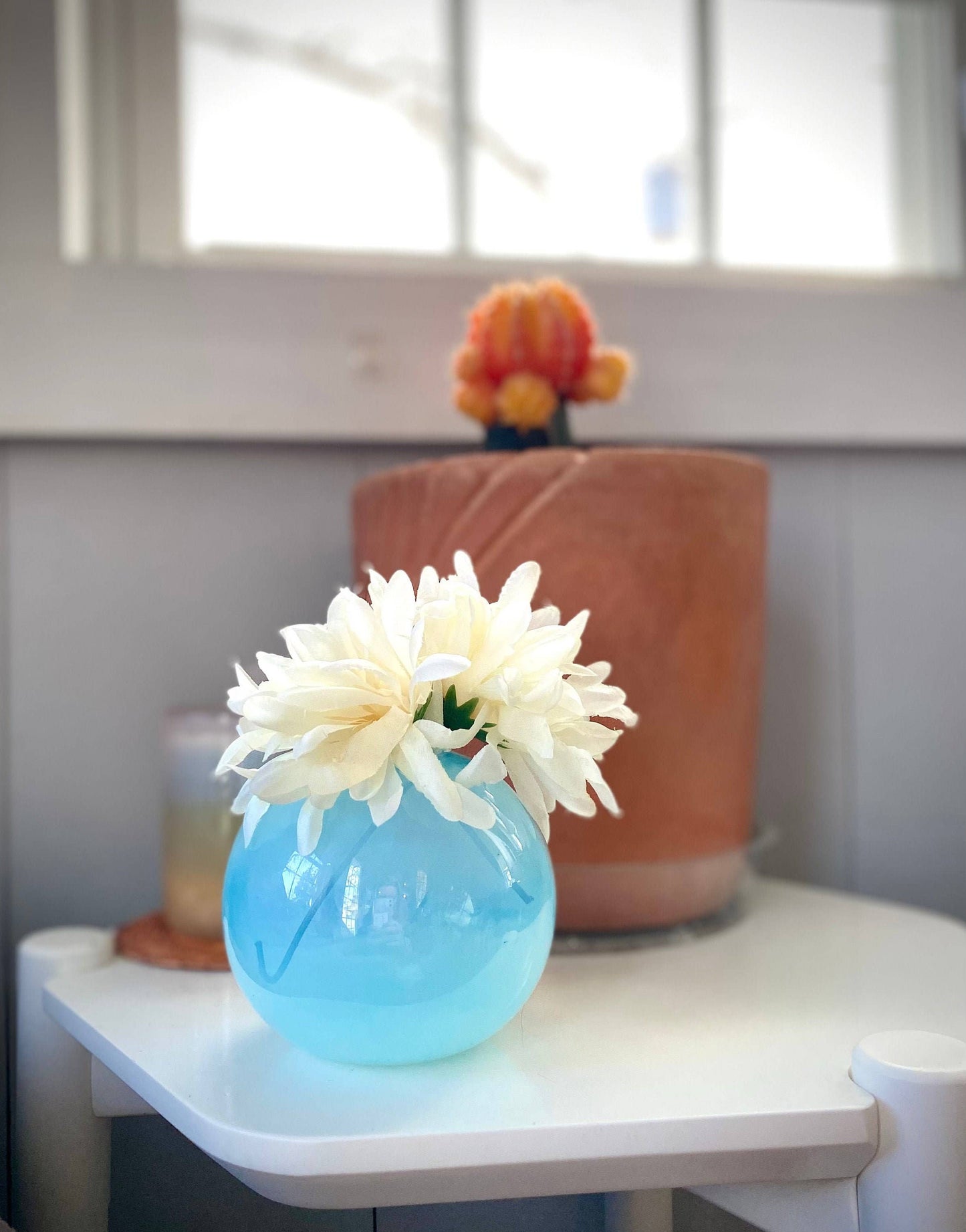 Breathe Bud Vase: Opal White