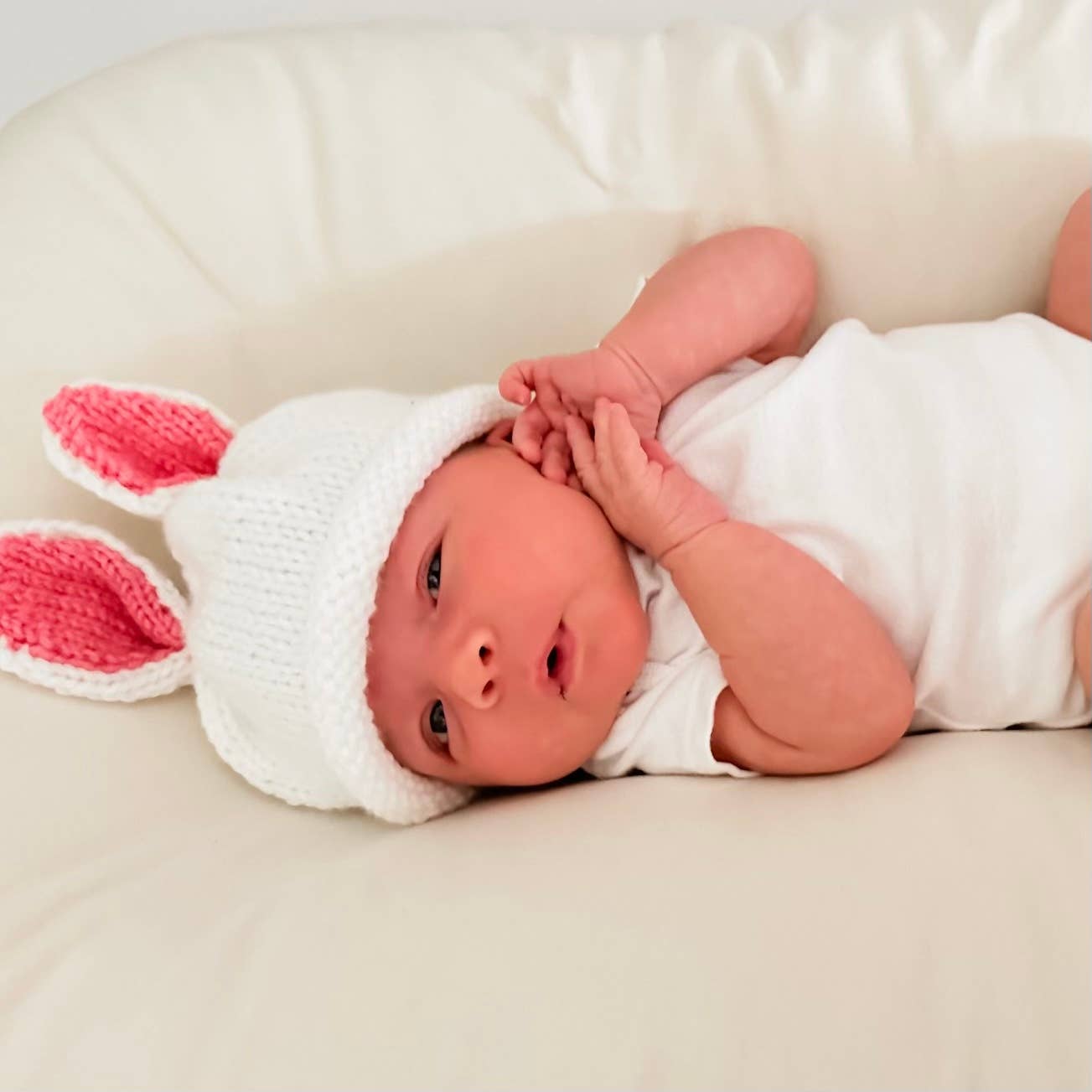 Baby Bunny Hat & Bootie Set