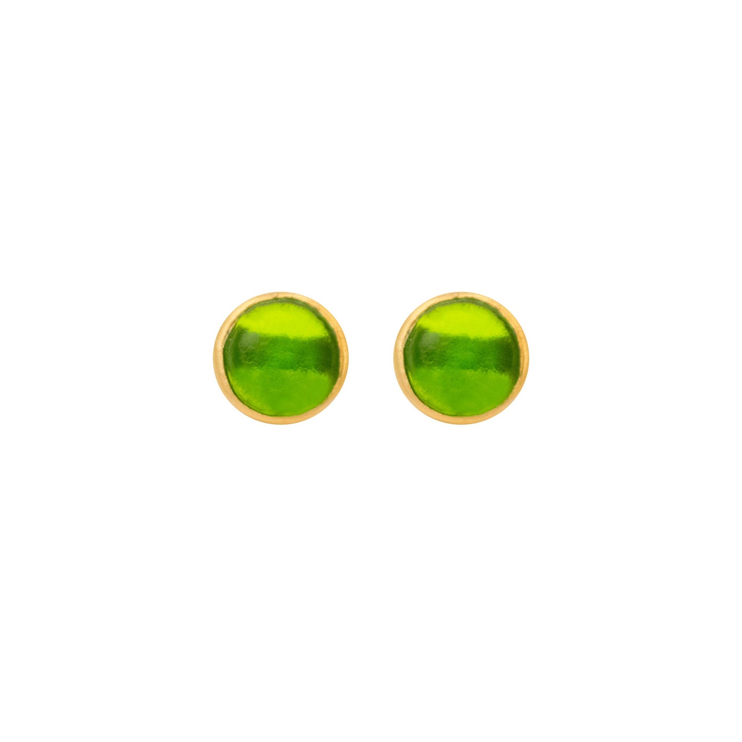 Bubble Post Earrings: Green