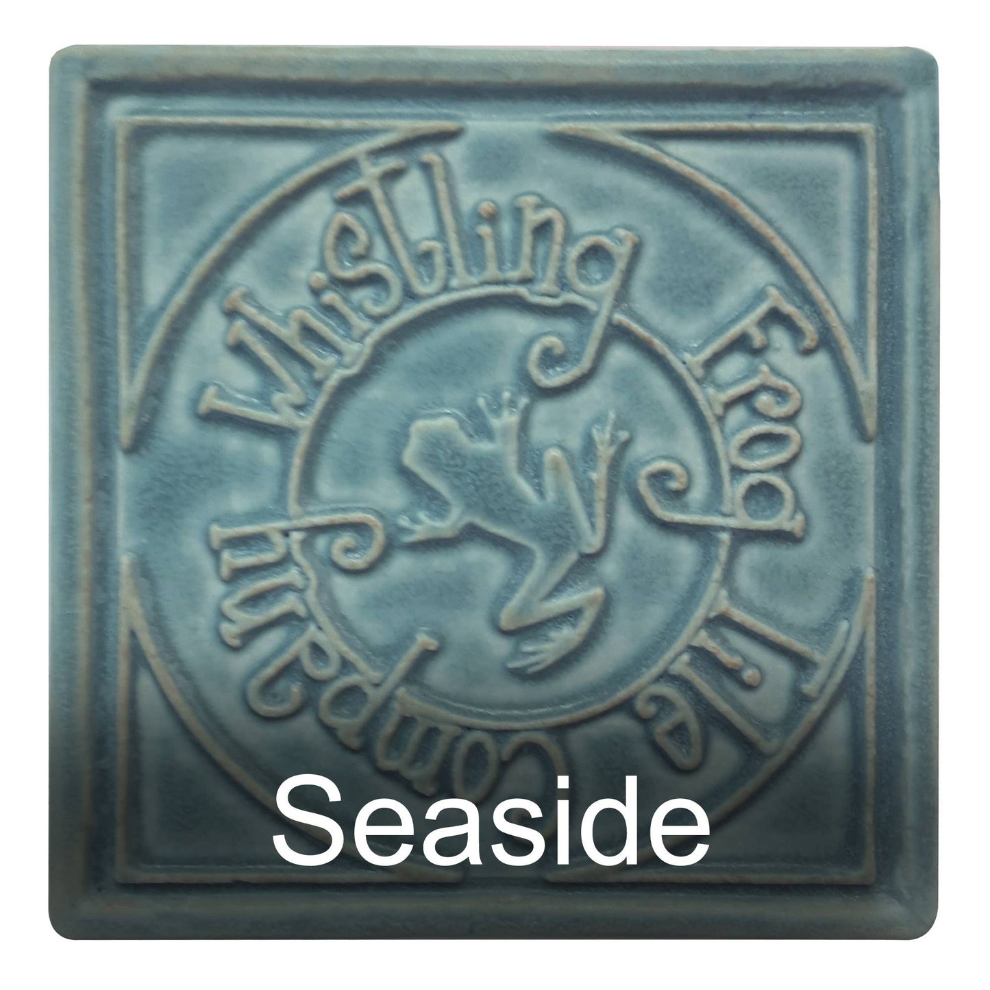 Nesting Bluejay Art Tile 6x6": Leaf Green glaze