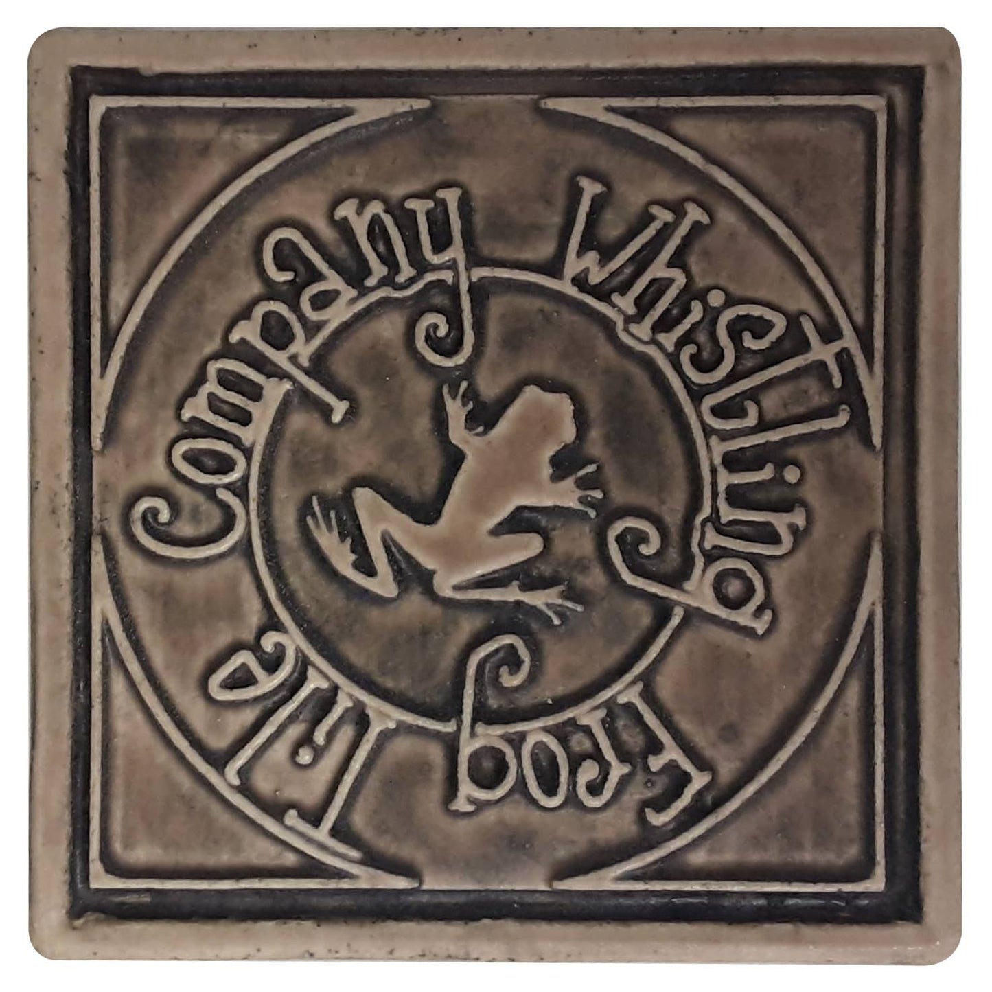 Kitten Art Tile 3x3 : Fresh Water Blue glaze