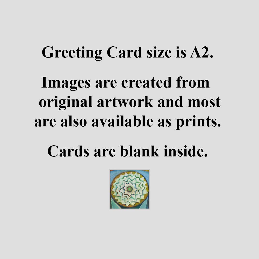 Greeting Card, Nature, Landscape, Folk Art, Turtle Island