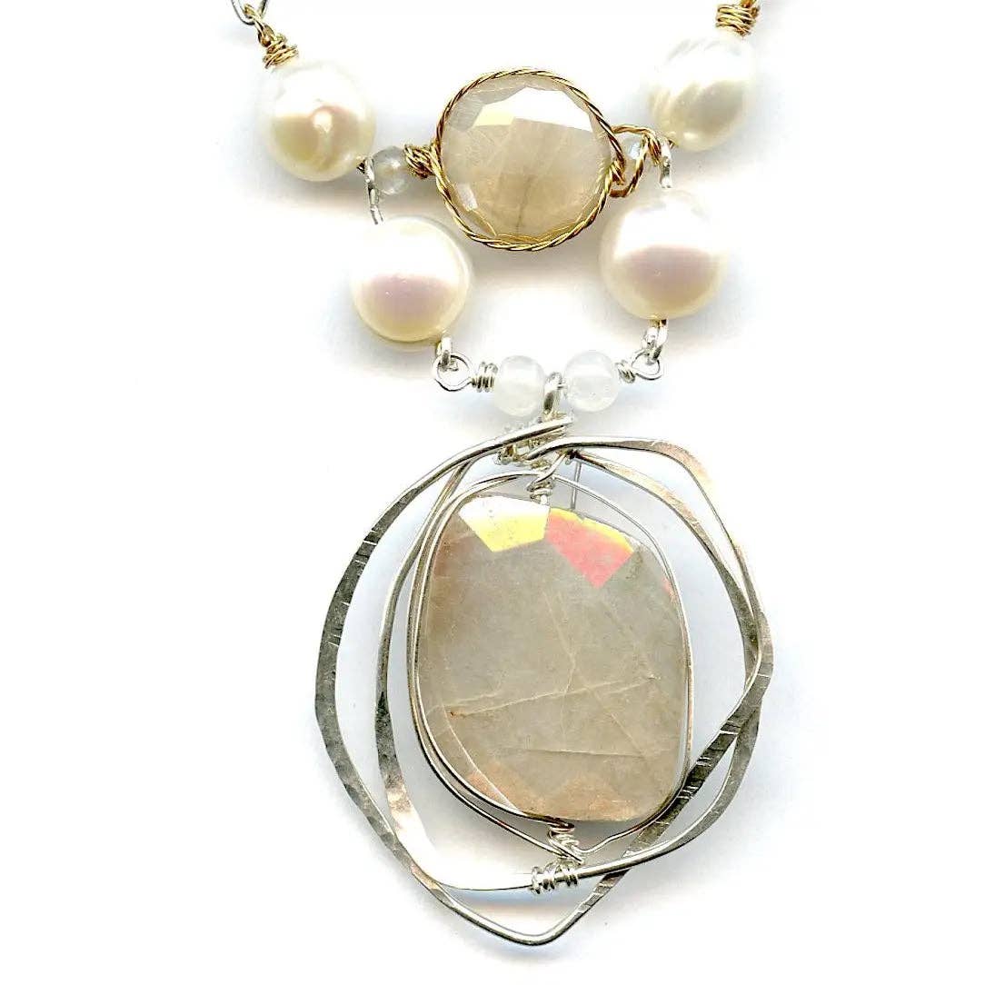 Big Dipper Moonstone Necklace