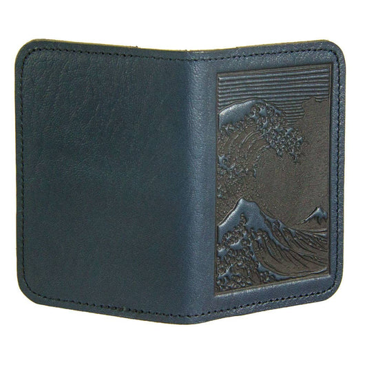 Card Holder | Hokusai Wave: Navy
