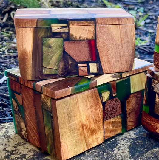 Patchwork Trinket Box: Small