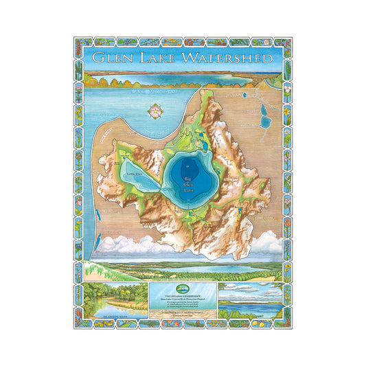 Glen Lake Watershed Map